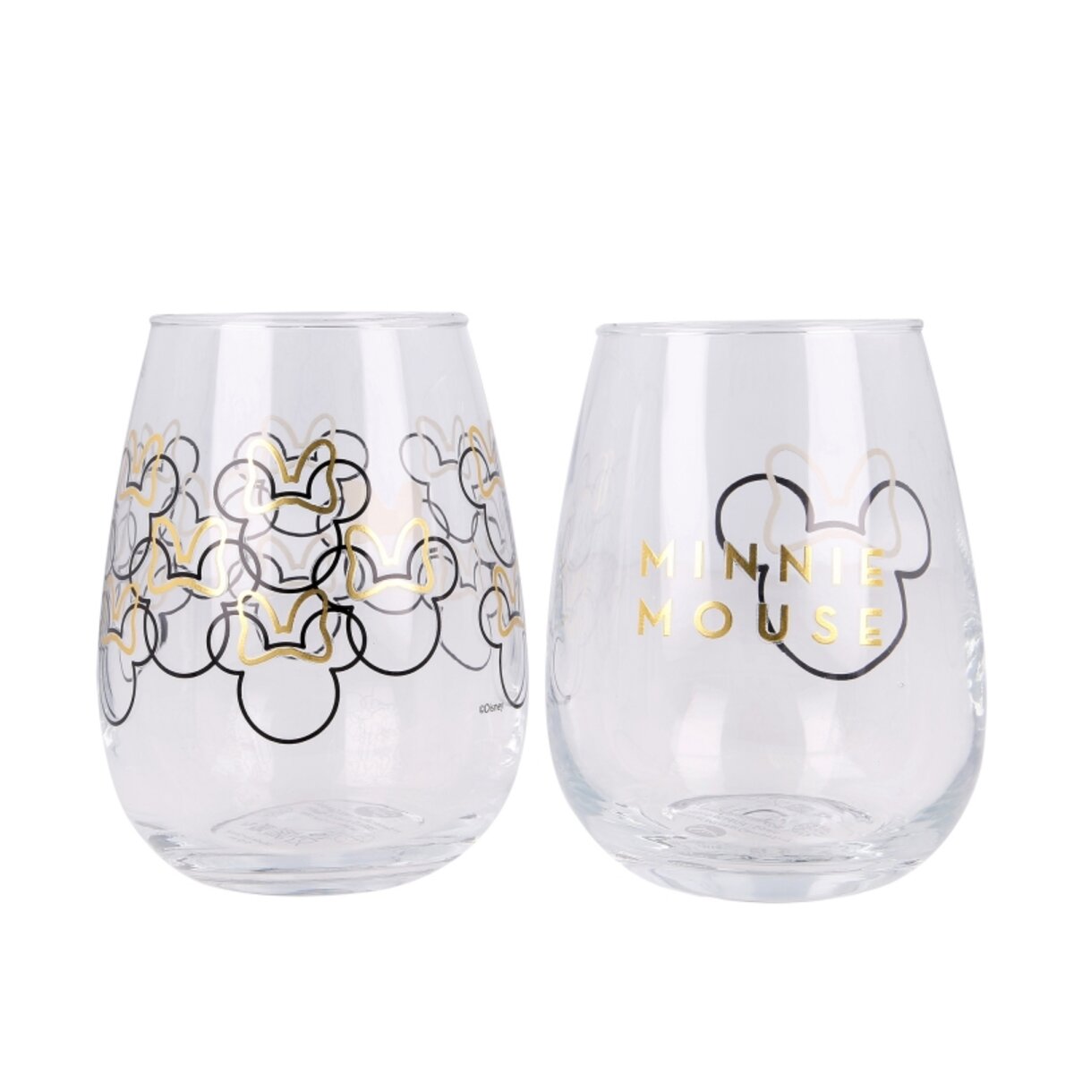 ILLUSION SET OF 2 510 ML MINNIE GLASS GLASSES