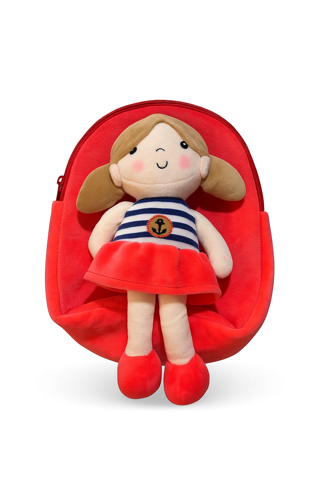 MOCHILA INFANTIL PELUCHE MUÑECA EXTRAIBLE
