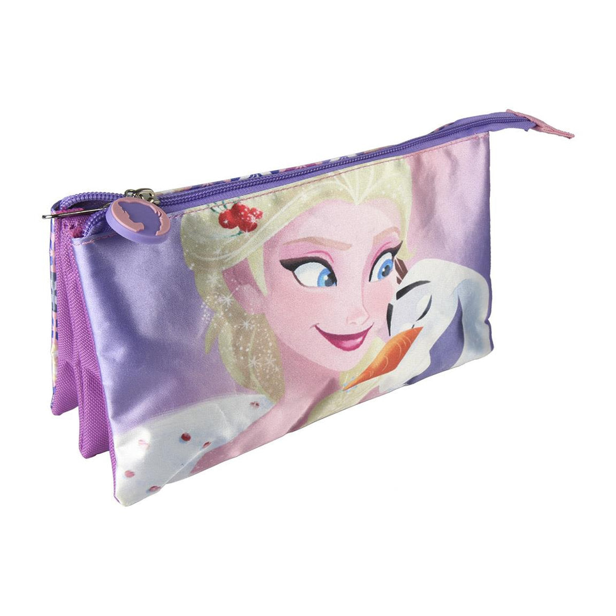 ESTUCHE PORTATODO 3 COMPARTIMENTOS FROZEN DISNEY