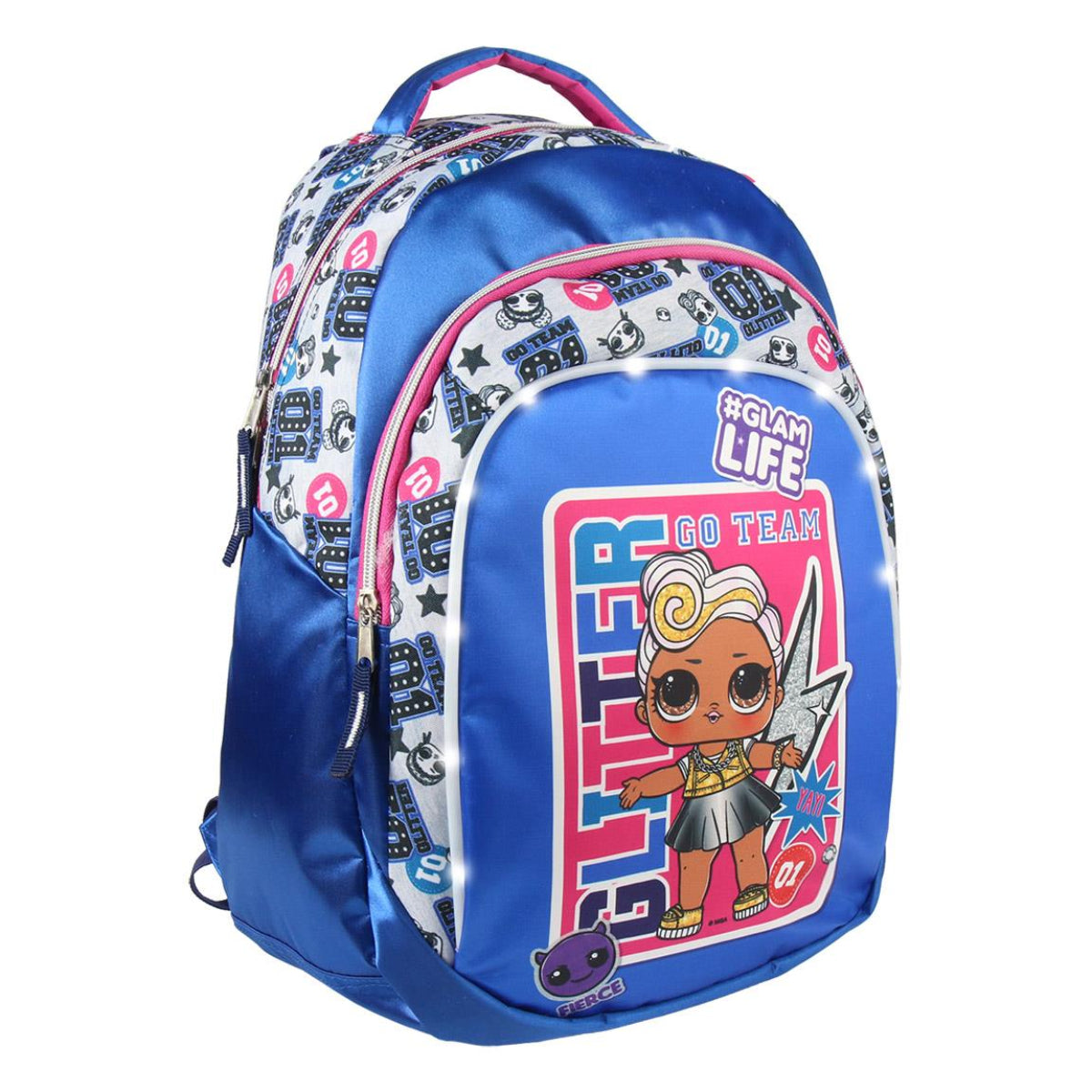 MOCHILA ESCOLAR LUCES LOL SURPRISE