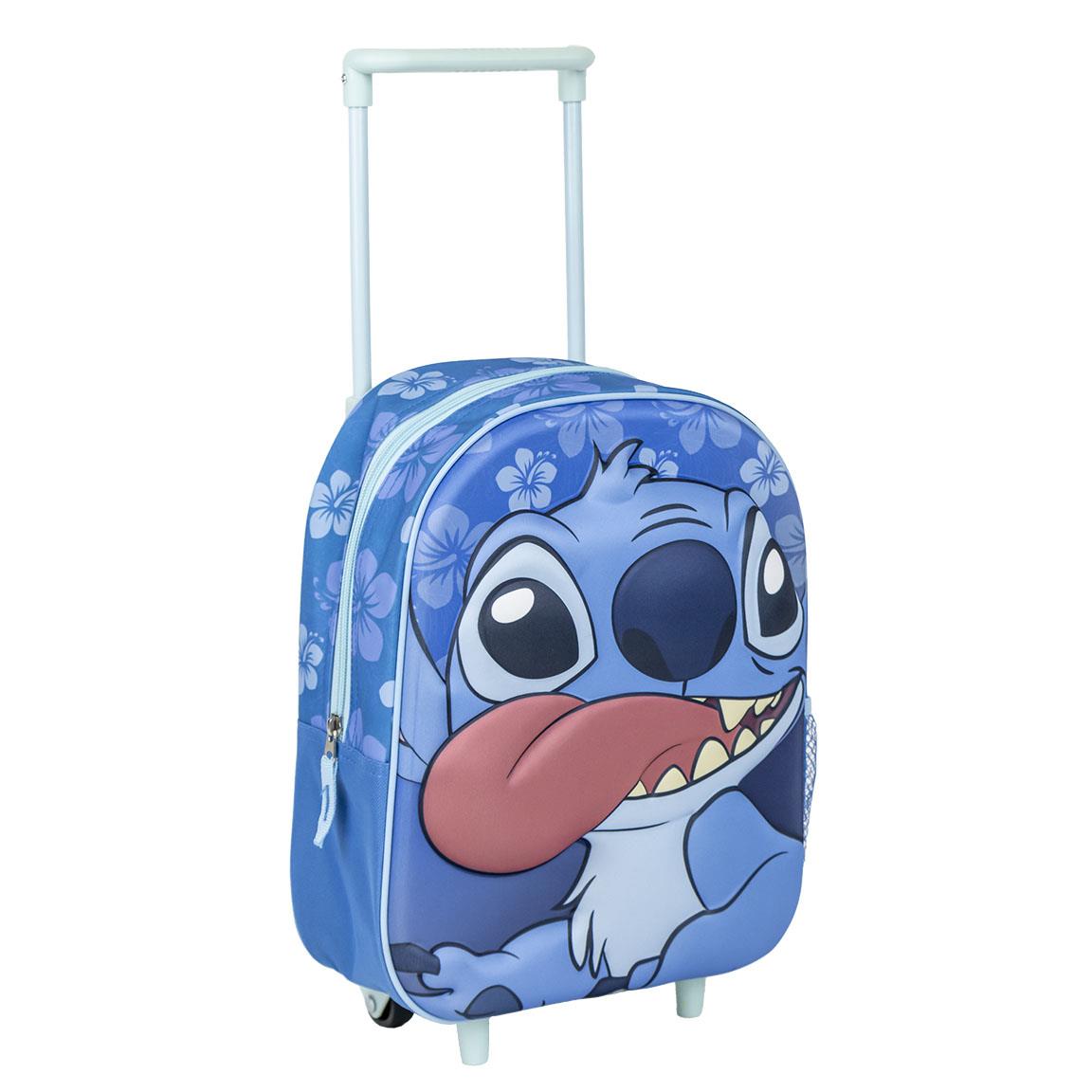MOCHILA INFANTIL TROLLEY 3D STITCH - Imagen 1