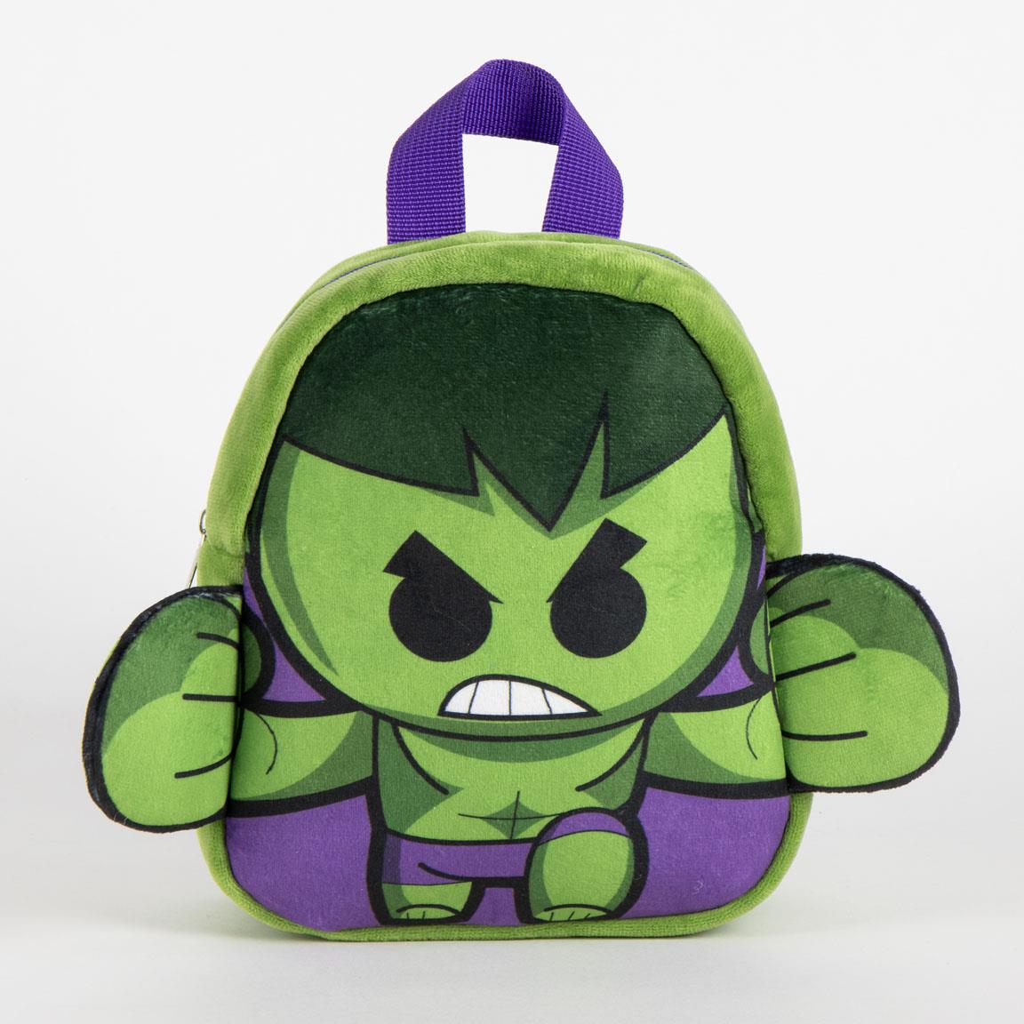 MOCHILA GUARDERIA PERSONAJE PELUCHE AVENGERS HULK - Imagen 3