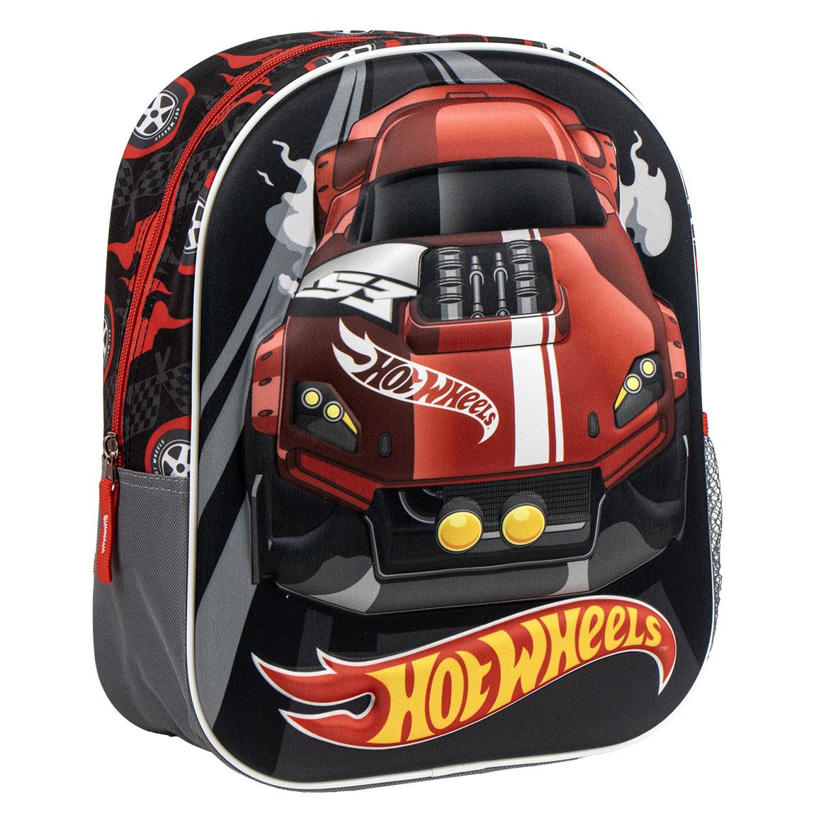 MOCHILA INFANTIL 3D HOT WHEELS - Imagen 1