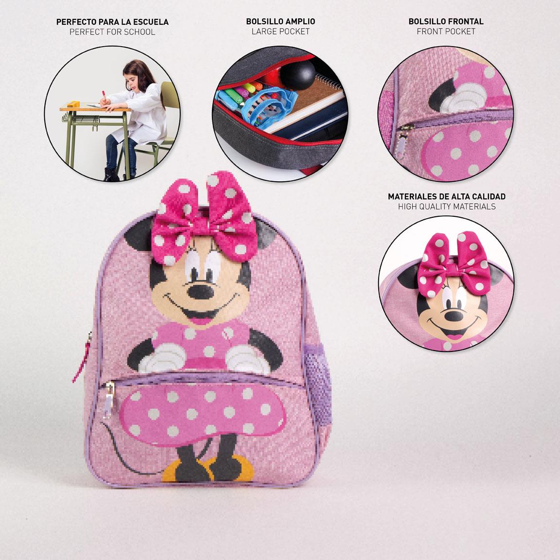 MOCHILA INFANTIL ESCOLAR MINNIE - Imagen 3