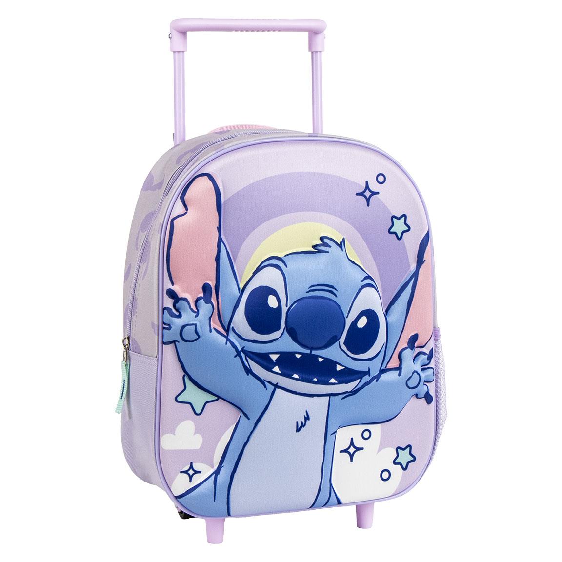 MOCHILA INFANTIL TROLLEY 3D STITCH - Imagen 1