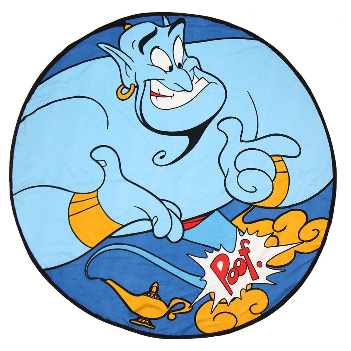 PREMIUM ROUND TOWEL GENIE OF ALADIN 130X130CM.