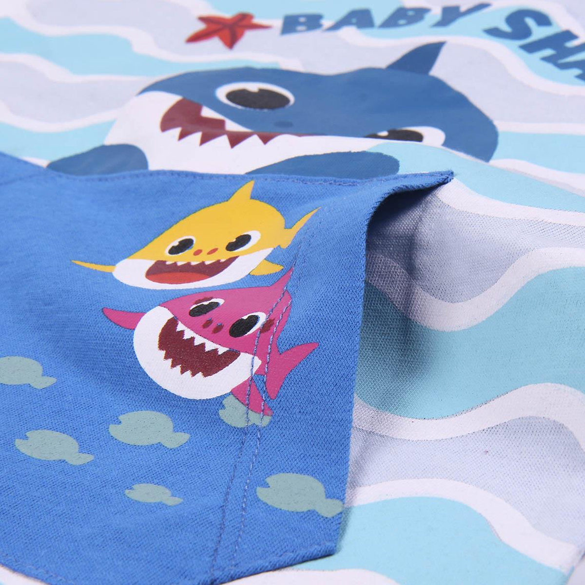 PACK 6 PELELE SINGLE JERSEY BABY SHARK T3-24 MESES