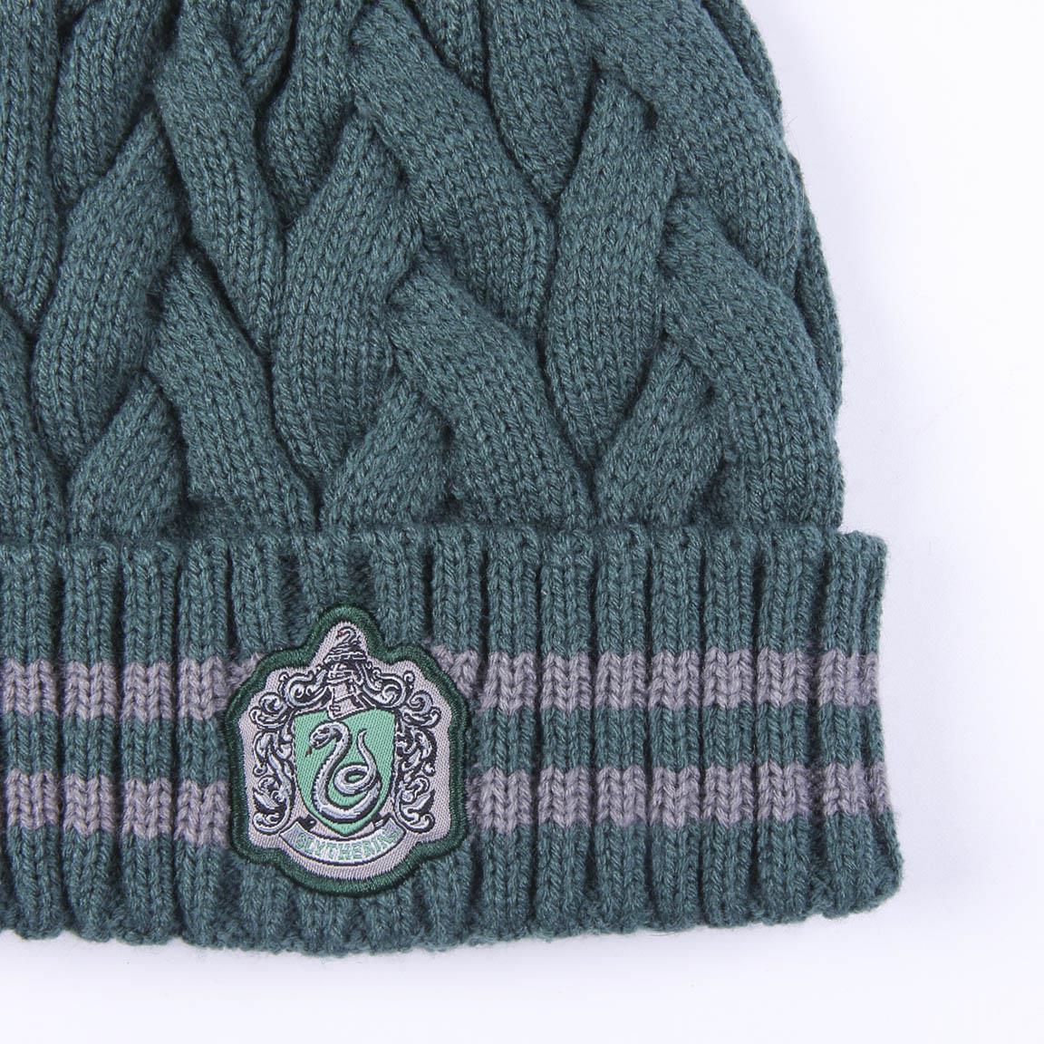 GORRO TRICOT POMPOM HARRY POTTER SLYTHERIN - Imagen 3