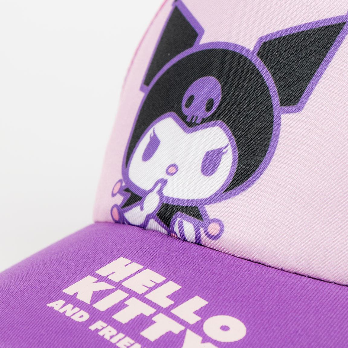 GORRA VISERA CURVA HELLO KITTY KUROMI - Imagen 3