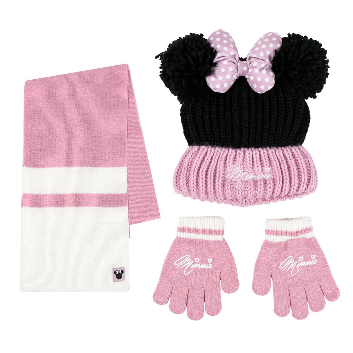 CONJUNTO 3 PIEZAS BUFANDA MINNIE - Imagen 1
