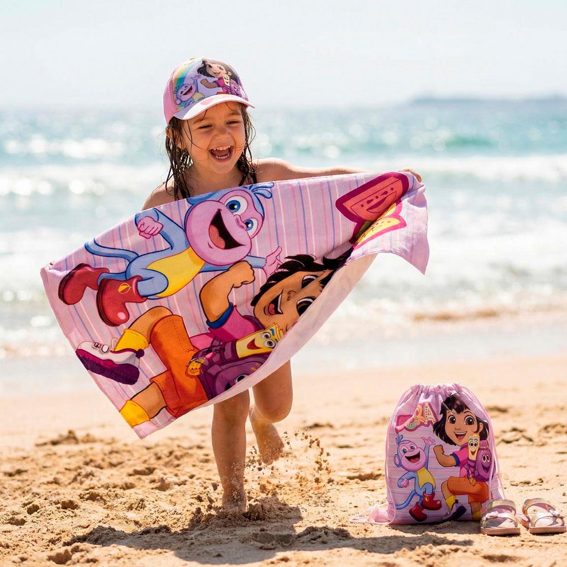 TOALLA SET SAQUITO DORA LA EXPLORADORA