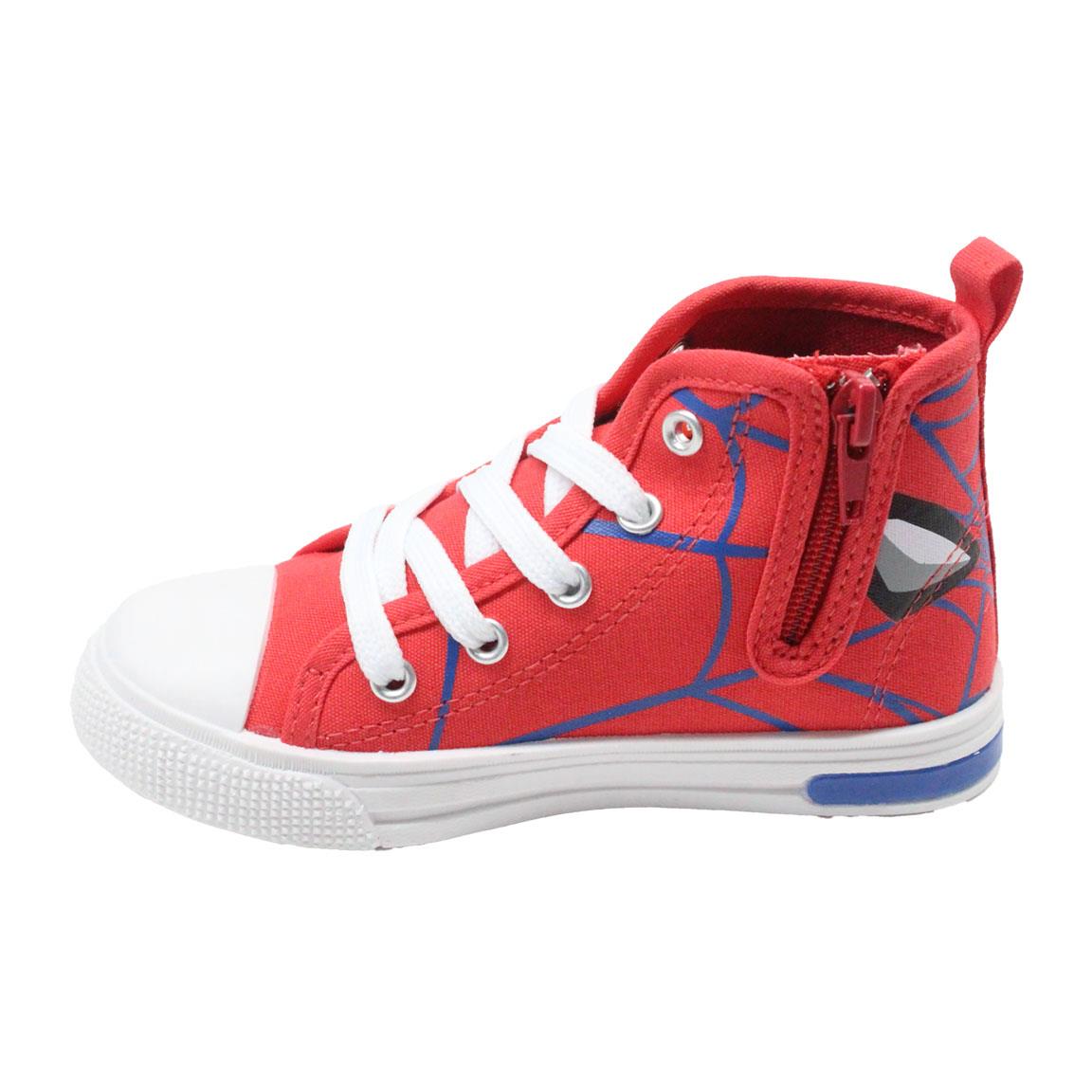 ZAPATILLA LONETA SUELA PVC CON LUCES ALTA SPIDERMAN - Imagen 2