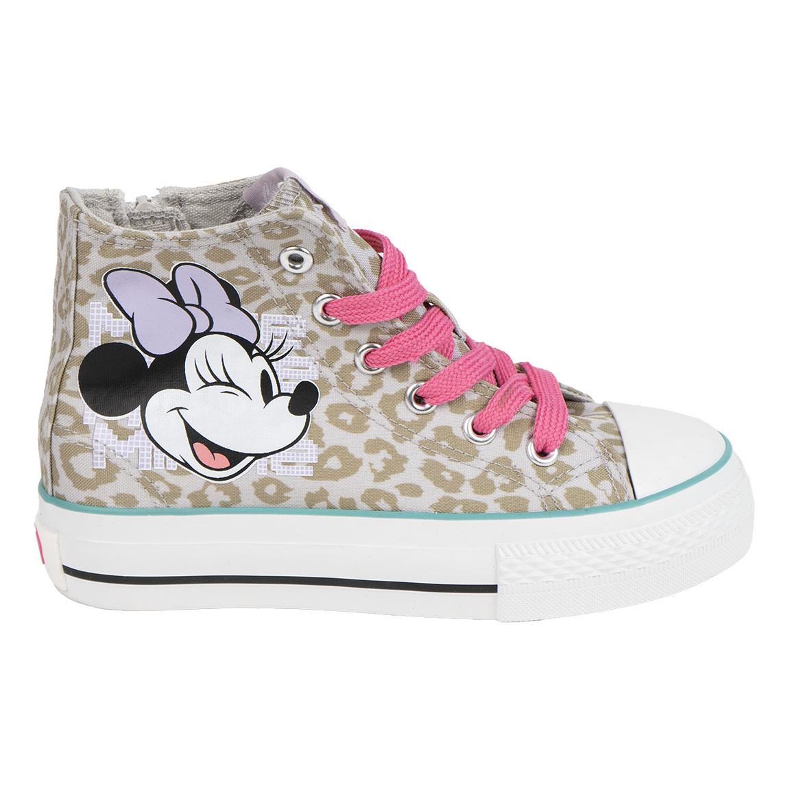 ZAPATILLA LONETA SUELA TPR ALTA MINNIE - Imagen 1