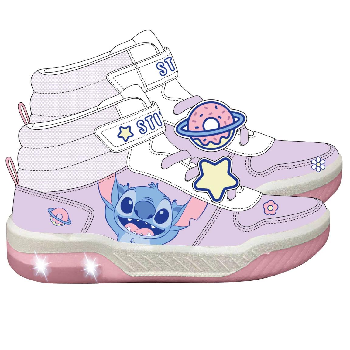 DEPORTIVA SUELA PVC CON LUCES STITCH - Imagen 1