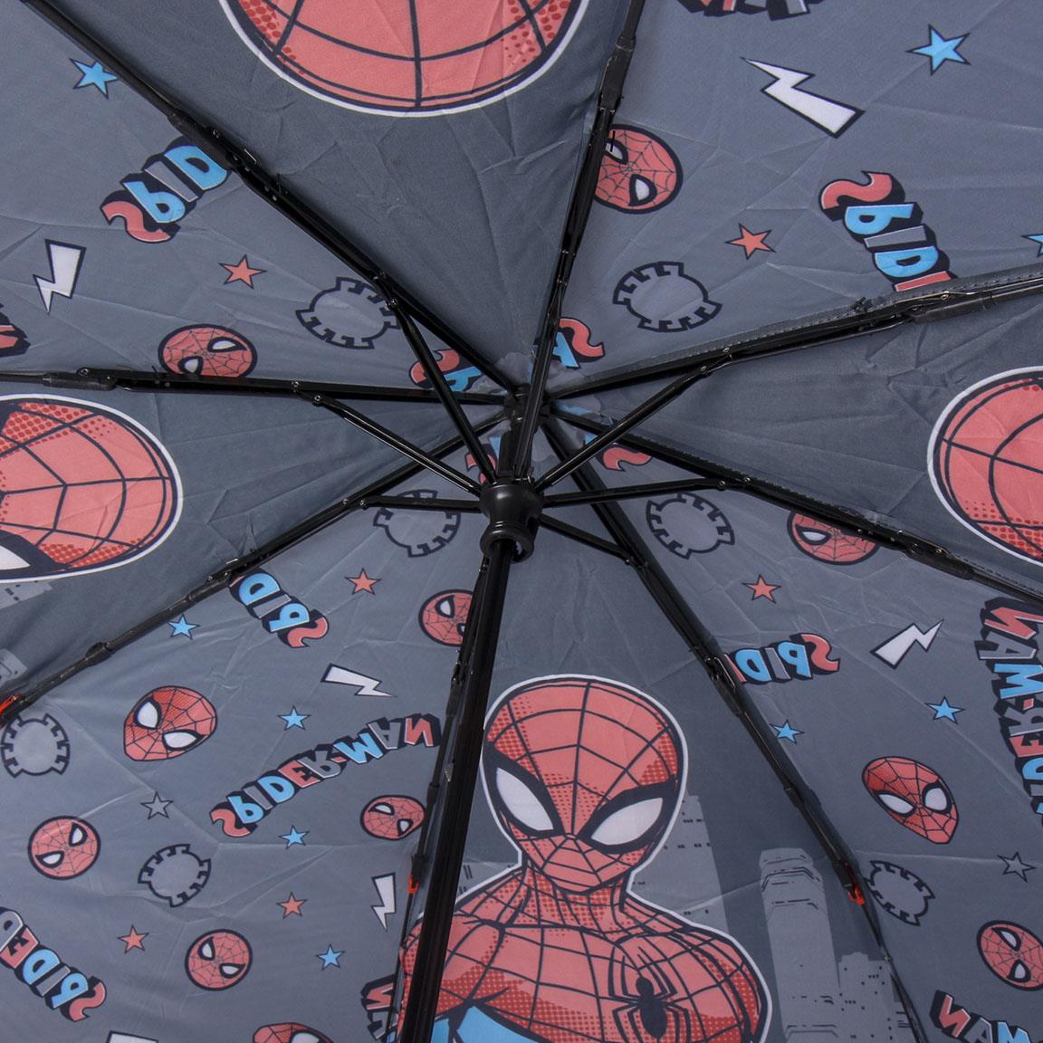 PARAGUAS MANUAL PLEGABLE ESCOLAR SPIDERMAN - Imagen 3