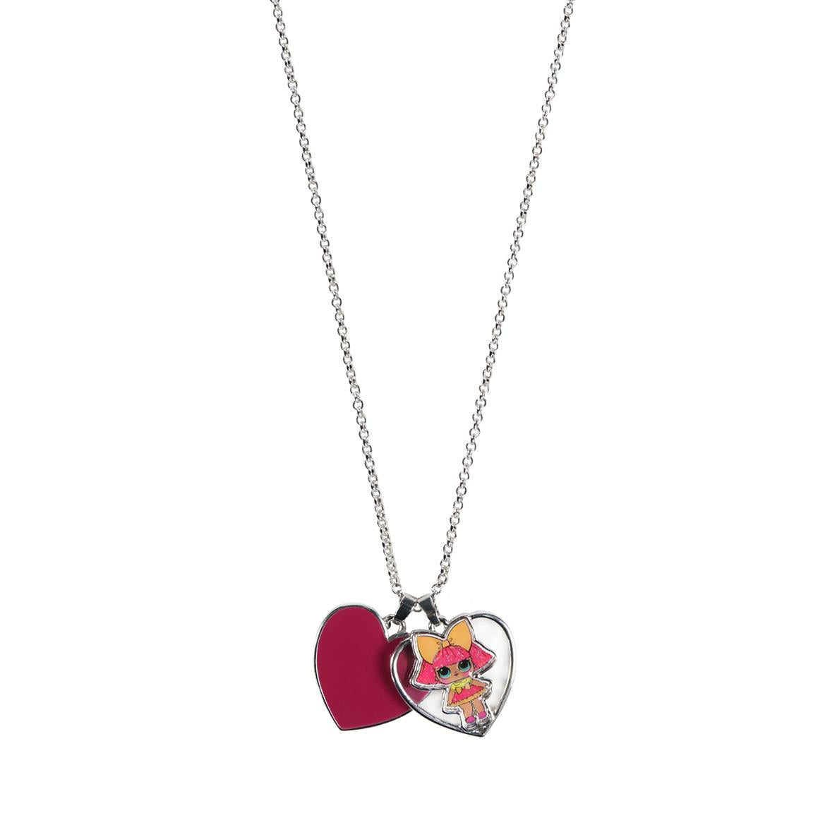 COLLAR METALICO CORAZON PREMIUM LOL SURPRISE
