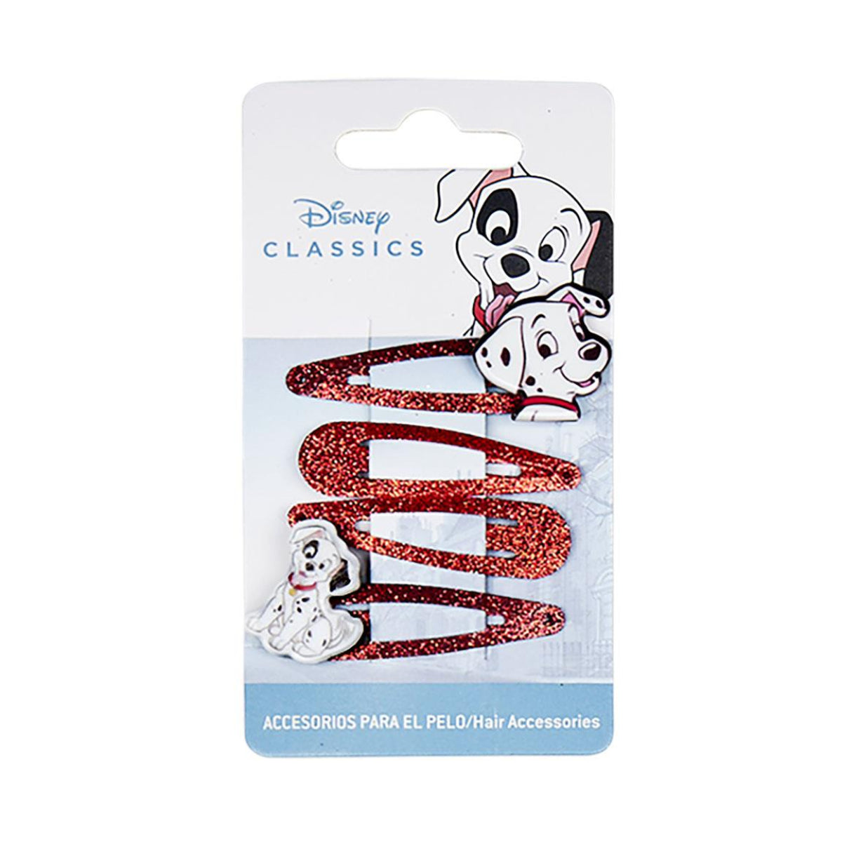 ACCESORIOS PELO CLIPS 4 PIEZAS DISNEY 100 DALMATA