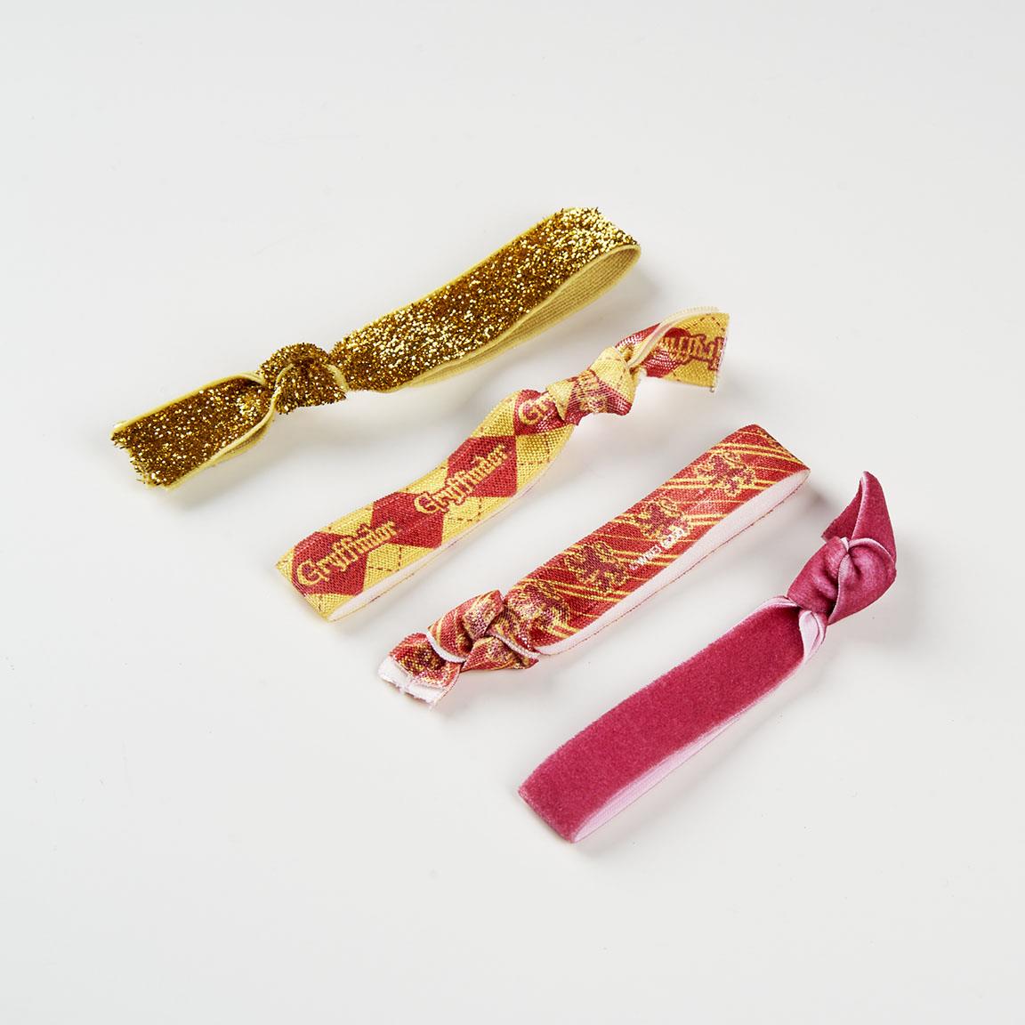 ACCESORIOS PELO ELASTICO HARRY POTTER 4 PIEZAS