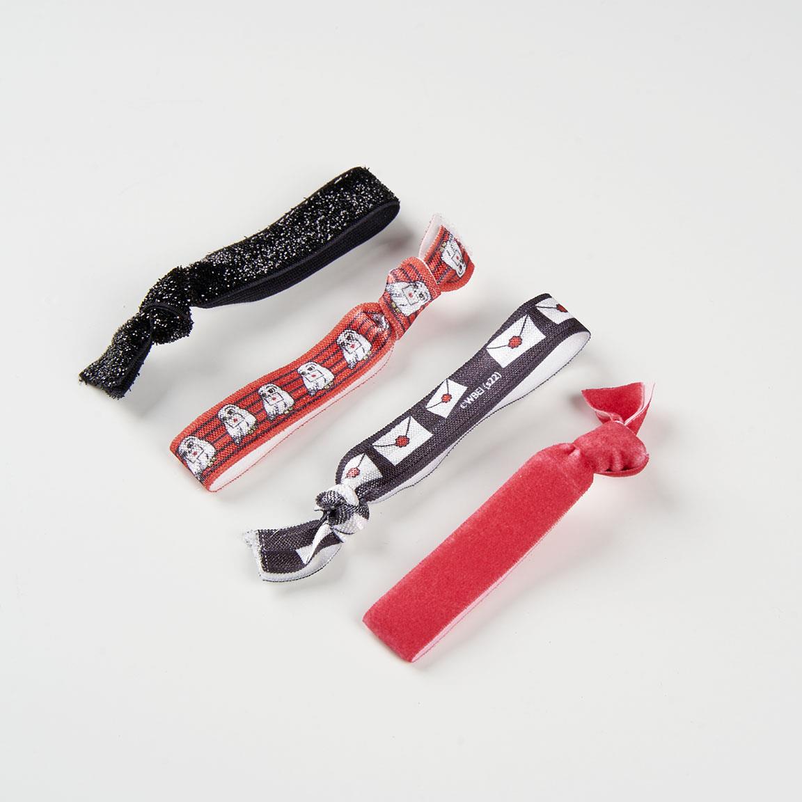ACCESORIOS PELO ELASTICO HARRY POTTER 4 PIEZAS