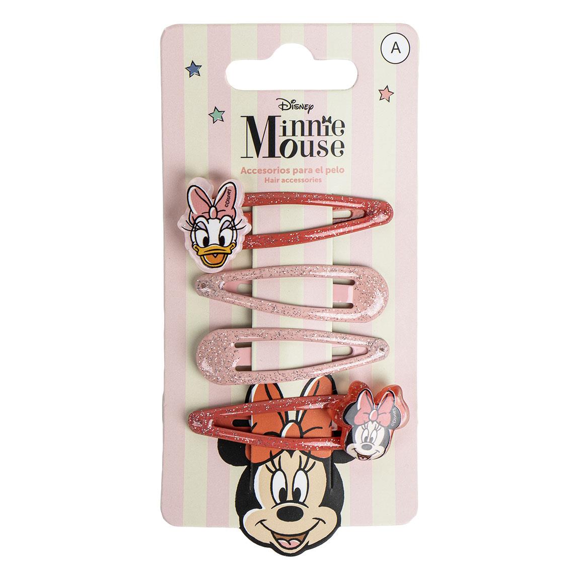 ACCESORIOS PELO CLIPS 4 PIEZAS MINNIE - Imagen 1
