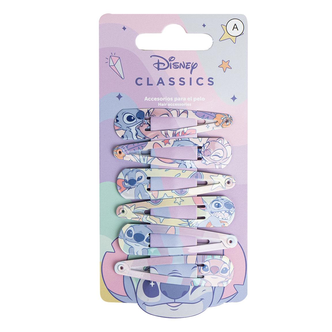 ACCESORIOS PELO CLIPS 6 PIEZAS STITCH - Imagen 1