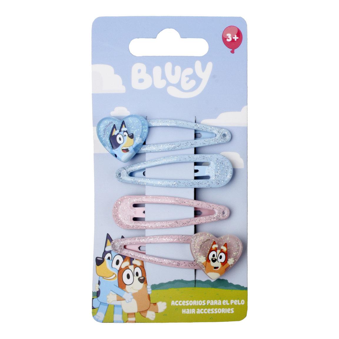 ACCESORIOS PELO CLIPS 4 PIEZAS BLUEY - Imagen 1