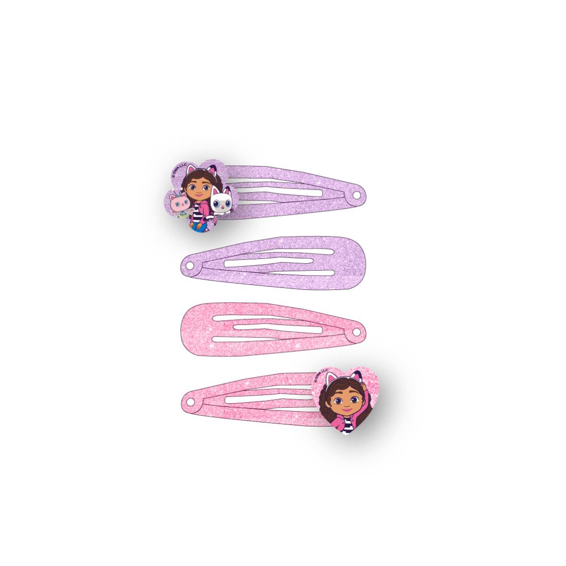 ACCESORIOS PELO CLIPS 4 PIEZAS GABBY´S DOLLHOUSE - Imagen 2