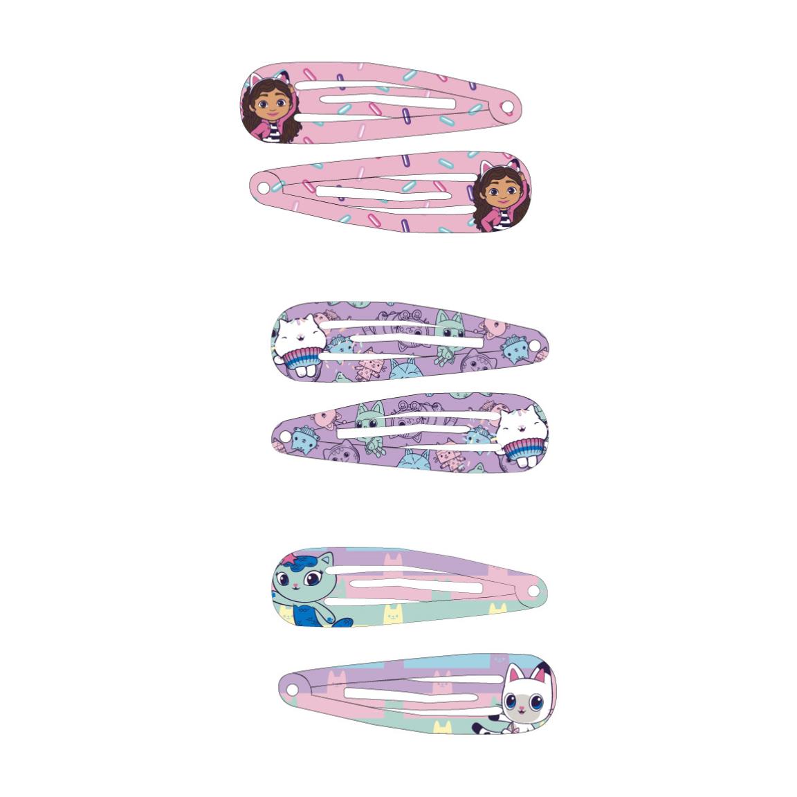 ACCESORIOS PELO CLIPS 6 PIEZAS GABBY´S DOLLHOUSE - Imagen 2