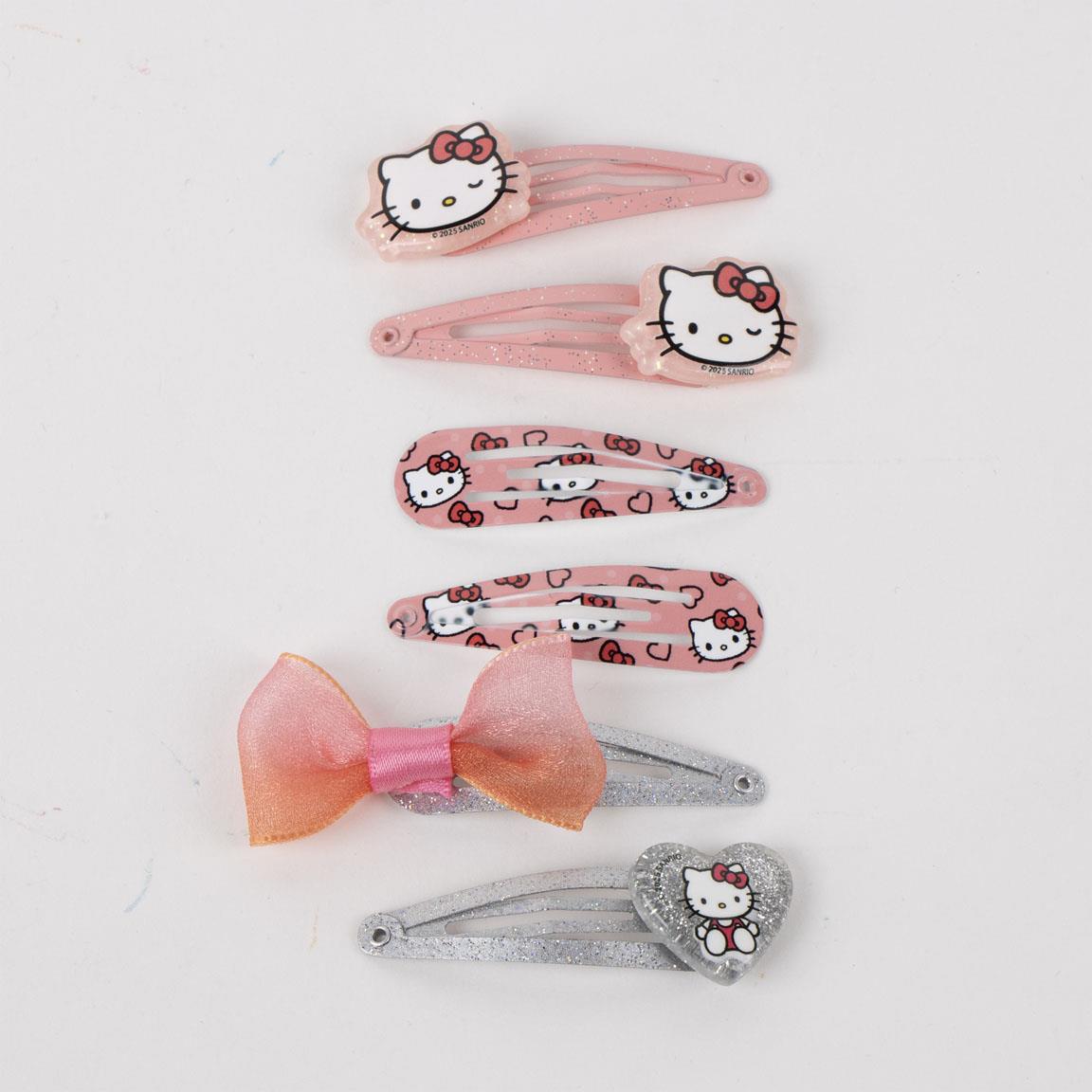 ACCESORIOS PELO CLIPS 6 PIEZAS HELLO KITTY - Imagen 2