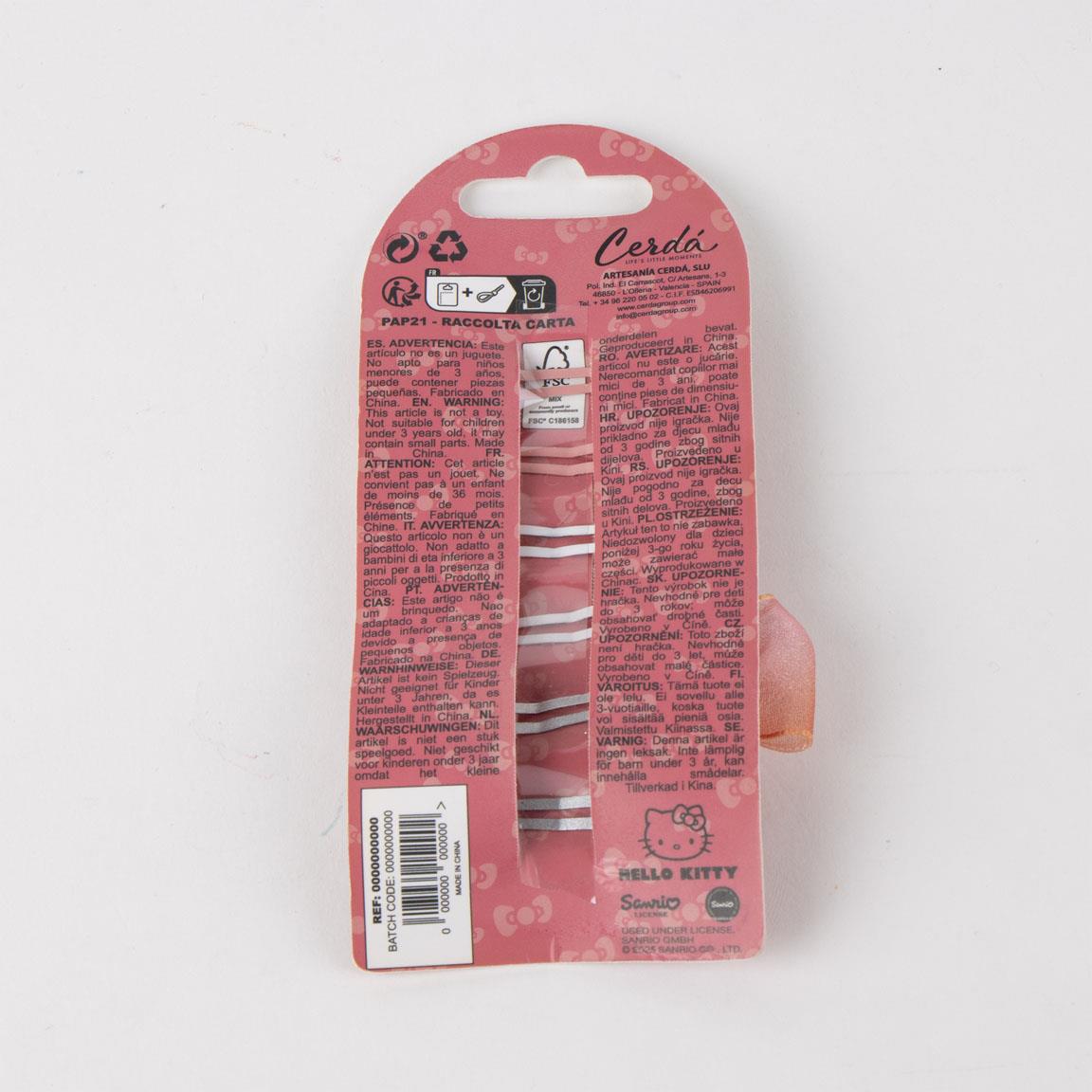 ACCESORIOS PELO CLIPS 6 PIEZAS HELLO KITTY - Imagen 3