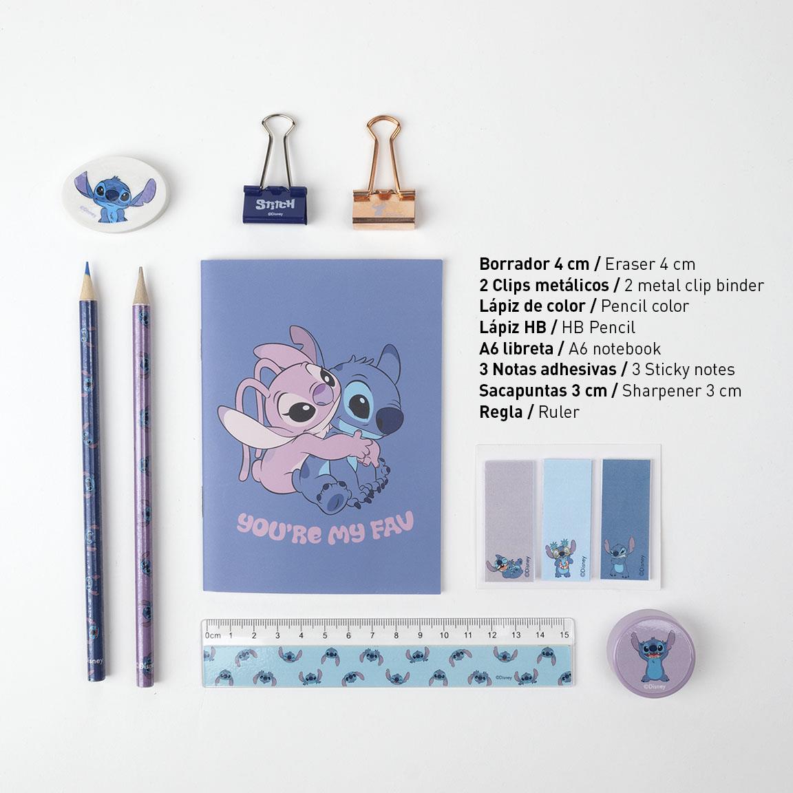 SET PAPELERÍA ESCOLAR STITCH - Imagen 3