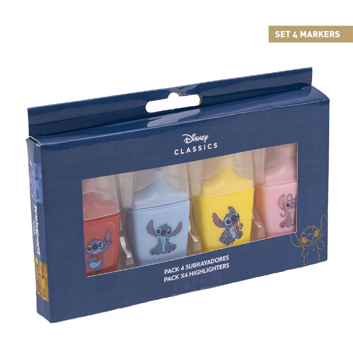 SUBRAYADORES PACK x4 STITCH - Imagen 1