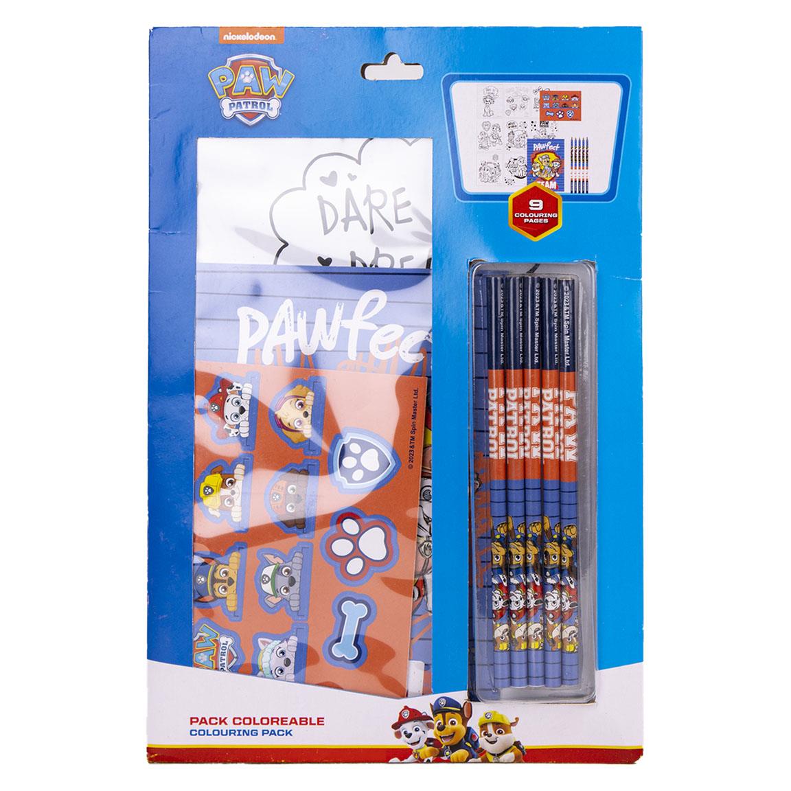 SET DE PAPELERÍA COLOREABLE PAW PATROL - Imagen 2