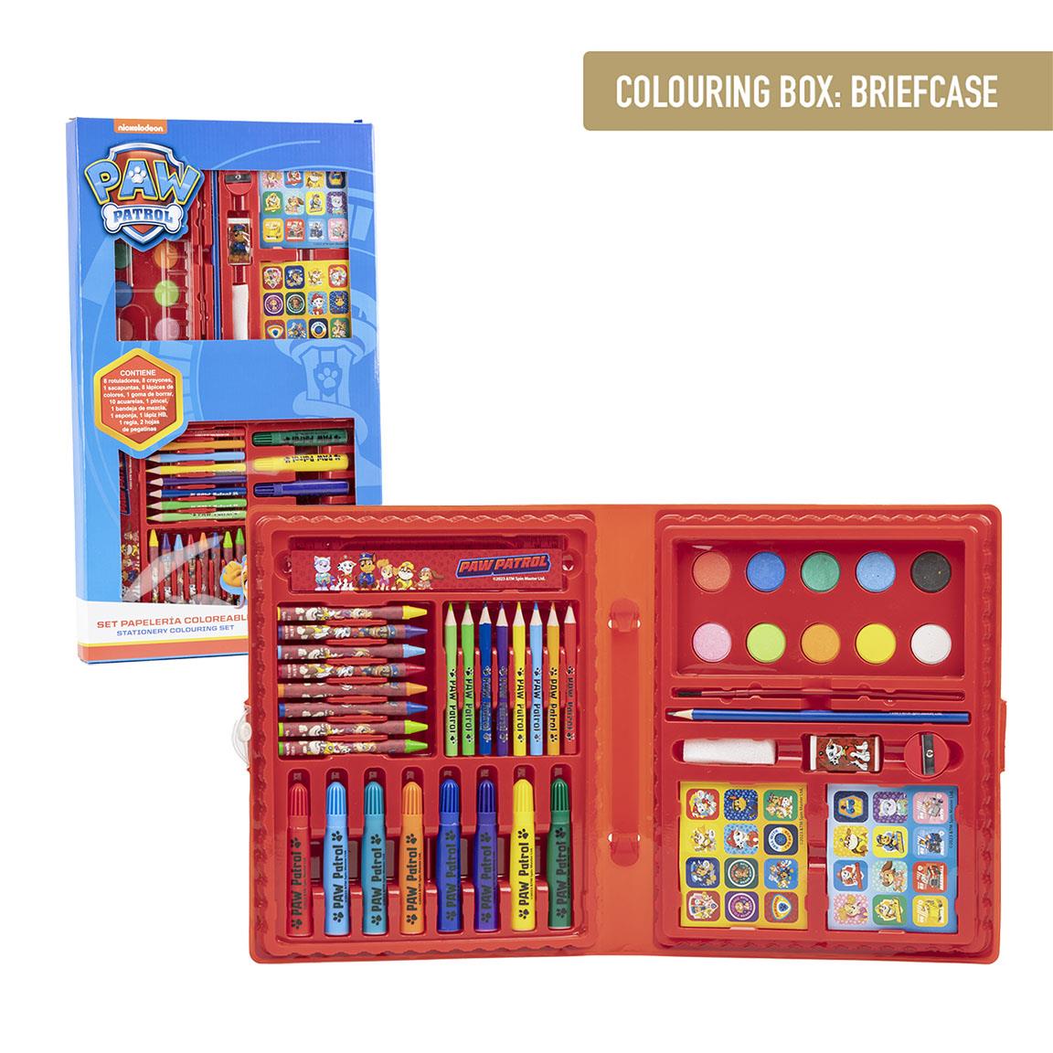 SET PAPELERÍA COLOREABLE CAJA PAW PATROL - Imagen 1