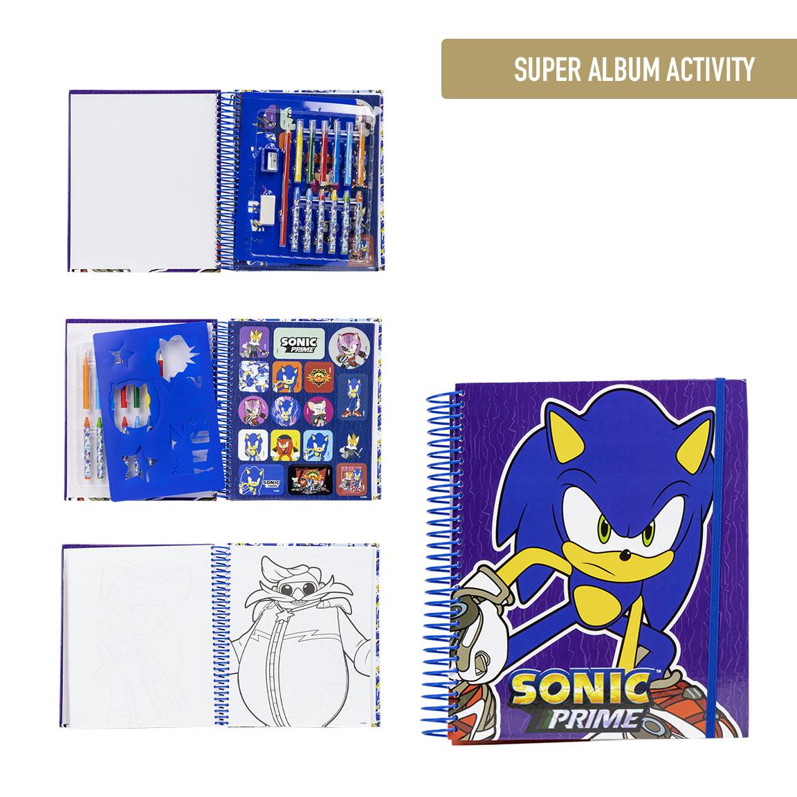 ALBUM ACTIVIDADES COLOREABLE SONIC PRIME - Imagen 1