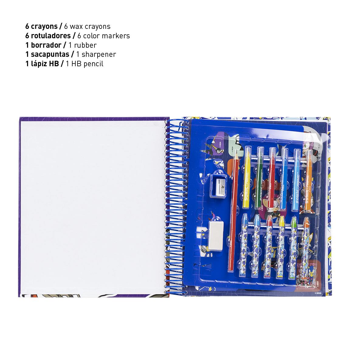 ALBUM ACTIVIDADES COLOREABLE SONIC PRIME - Imagen 3