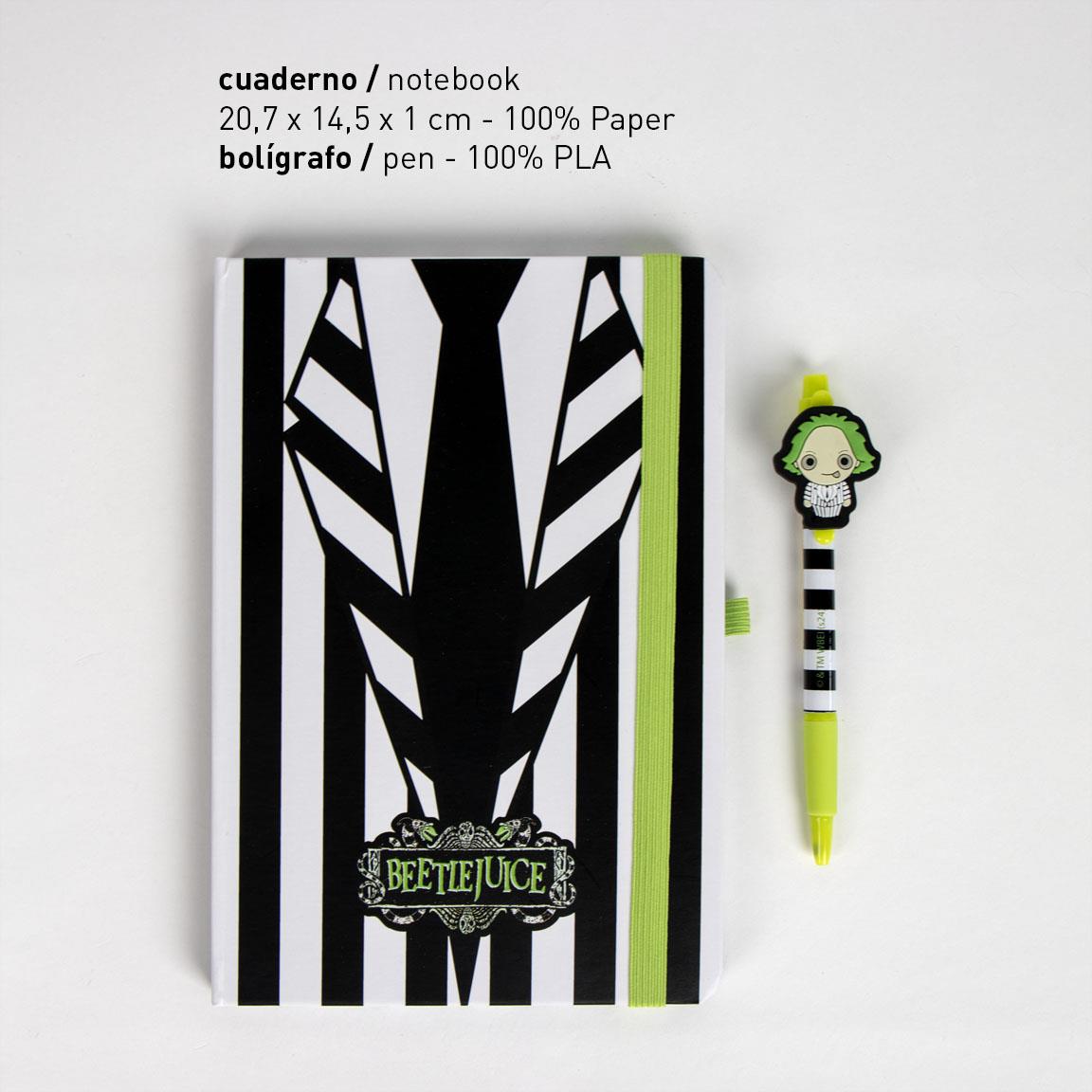 SET DE PAPELERÍA BOLÍGRAFO BEETLEJUICE - Imagen 2