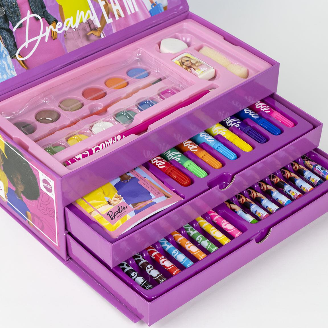 SET PAPELERÍA COLOREABLE MALETÍN BARBIE - Imagen 2