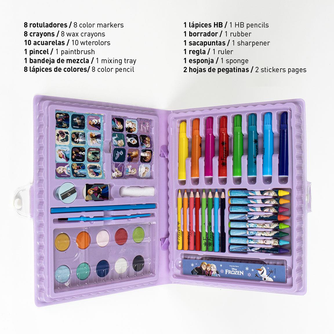 SET PAPELERÍA COLOREABLE CAJA FROZEN - Imagen 2
