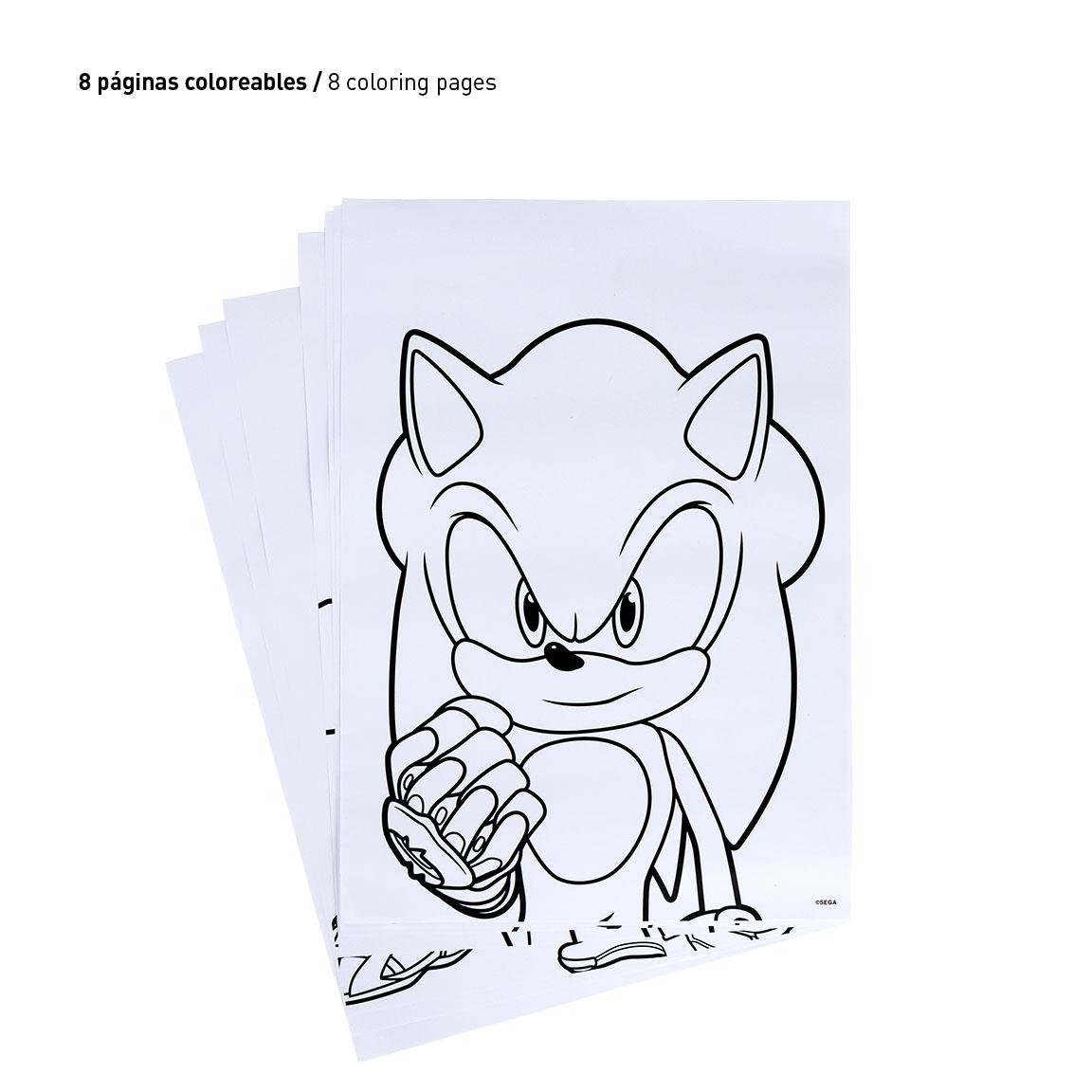 SET PAPELERÍA COLOREABLE SONIC PRIME - Imagen 3