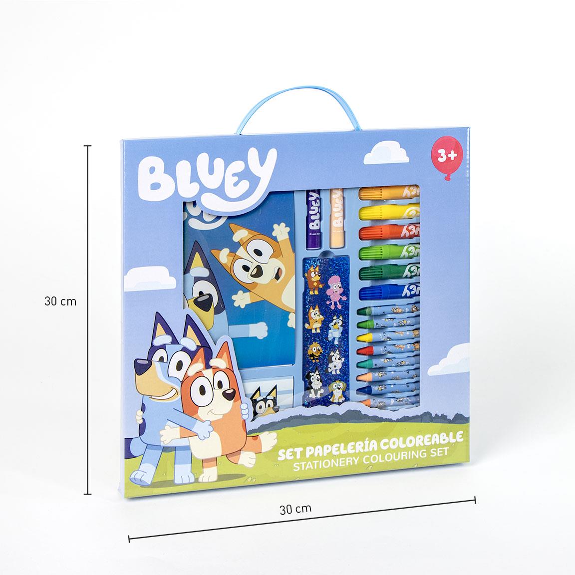 SET PAPELERÍA COLOREABLE DISPLAY BLUEY - Imagen 2