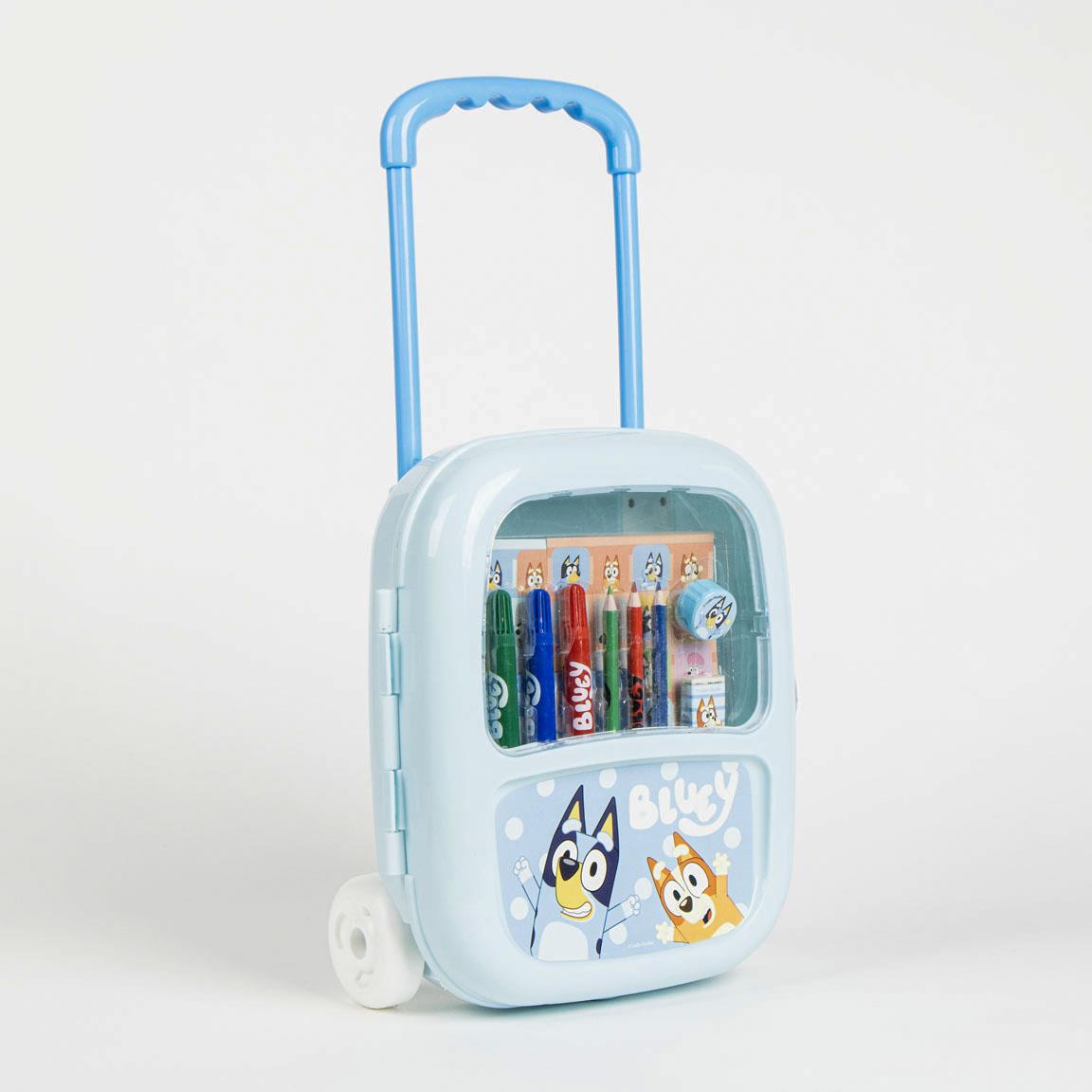 SET PAPELERÍA COLOREABLE TROLLEY BLUEY - Imagen 3