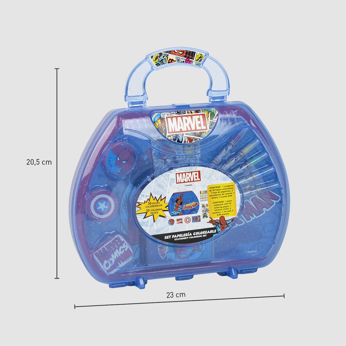 SET PAPELERÍA COLOREABLE MALETÍN MARVEL - Imagen 2