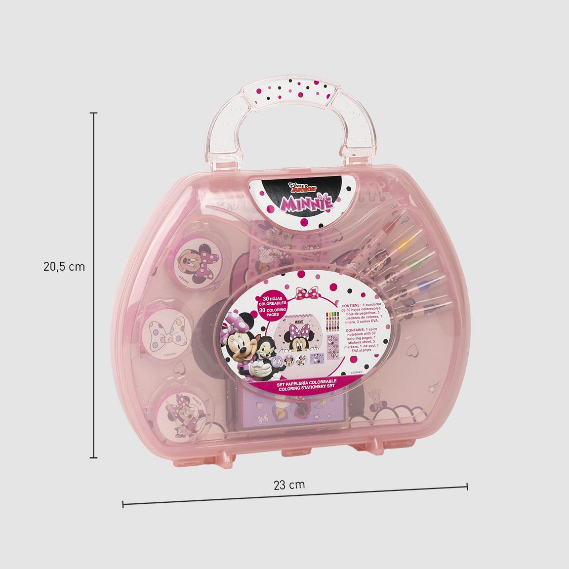 SET PAPELERÍA COLOREABLE MALETÍN MINNIE - Imagen 2