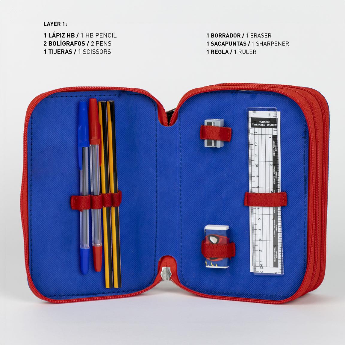 PLUMIER CON ACCESORIOS GIOTTO SPIDERMAN - Imagen 3