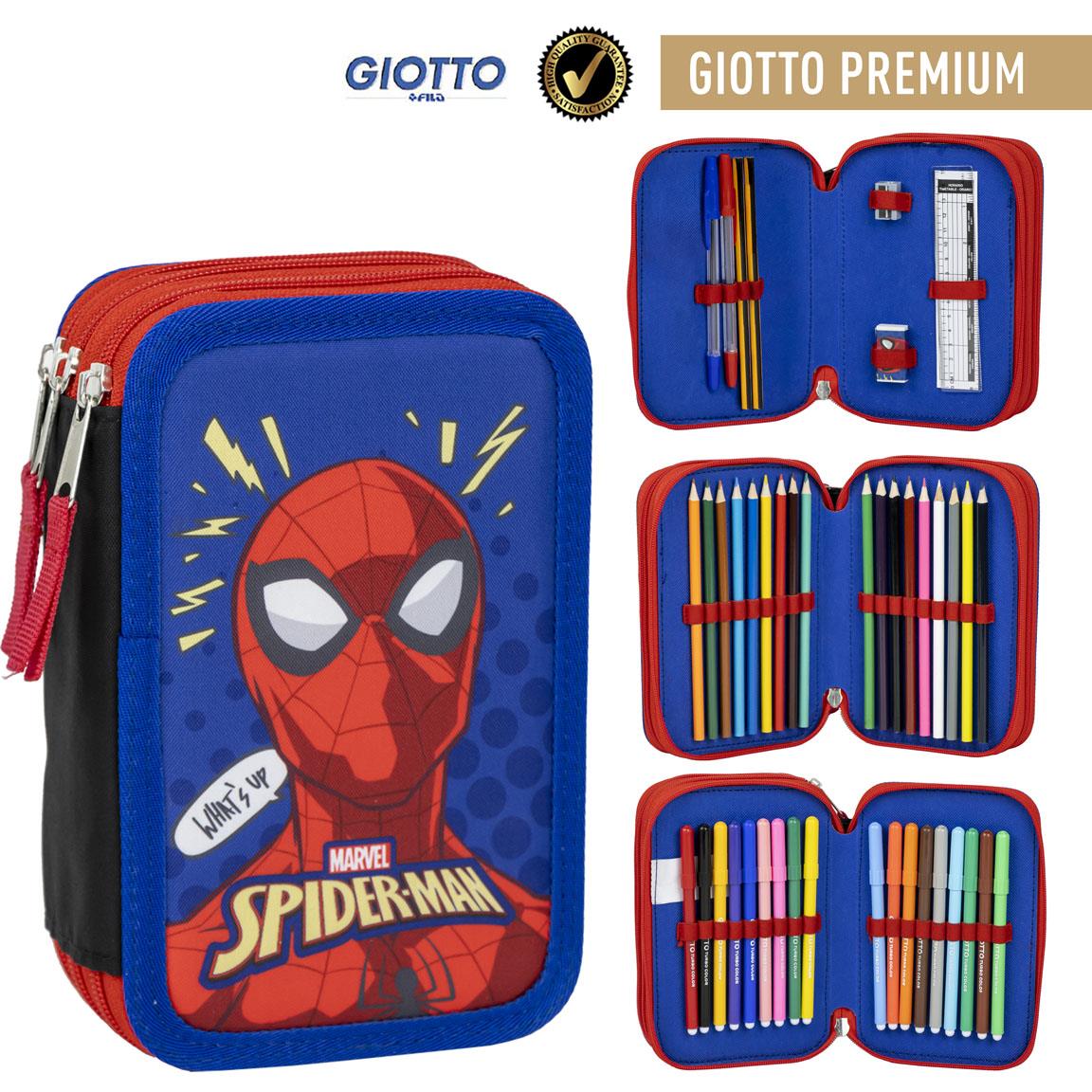 PLUMIER CON ACCESORIOS GIOTTO SPIDERMAN - Imagen 1