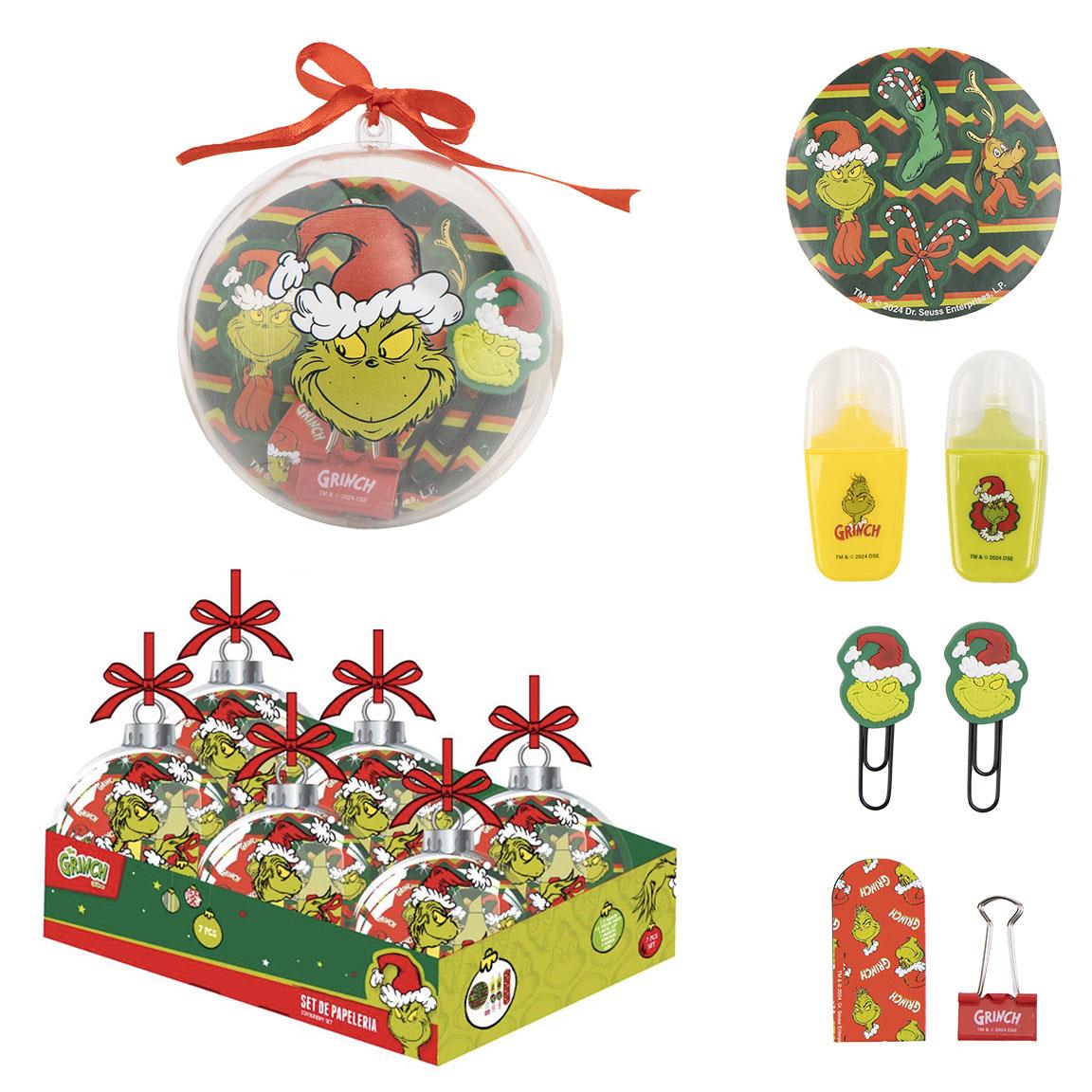 SET DE PAPELERÍA NAVIDEÑO THE GRINCH - Imagen 1