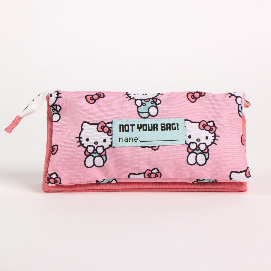 ESTUCHE PORTATODO 3 COMPARTIMENTOS HELLO KITTY - Imagen 2