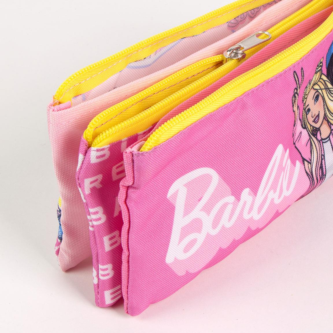 ESTUCHE PORTATODO 3 COMPARTIMENTOS BARBIE - Imagen 3