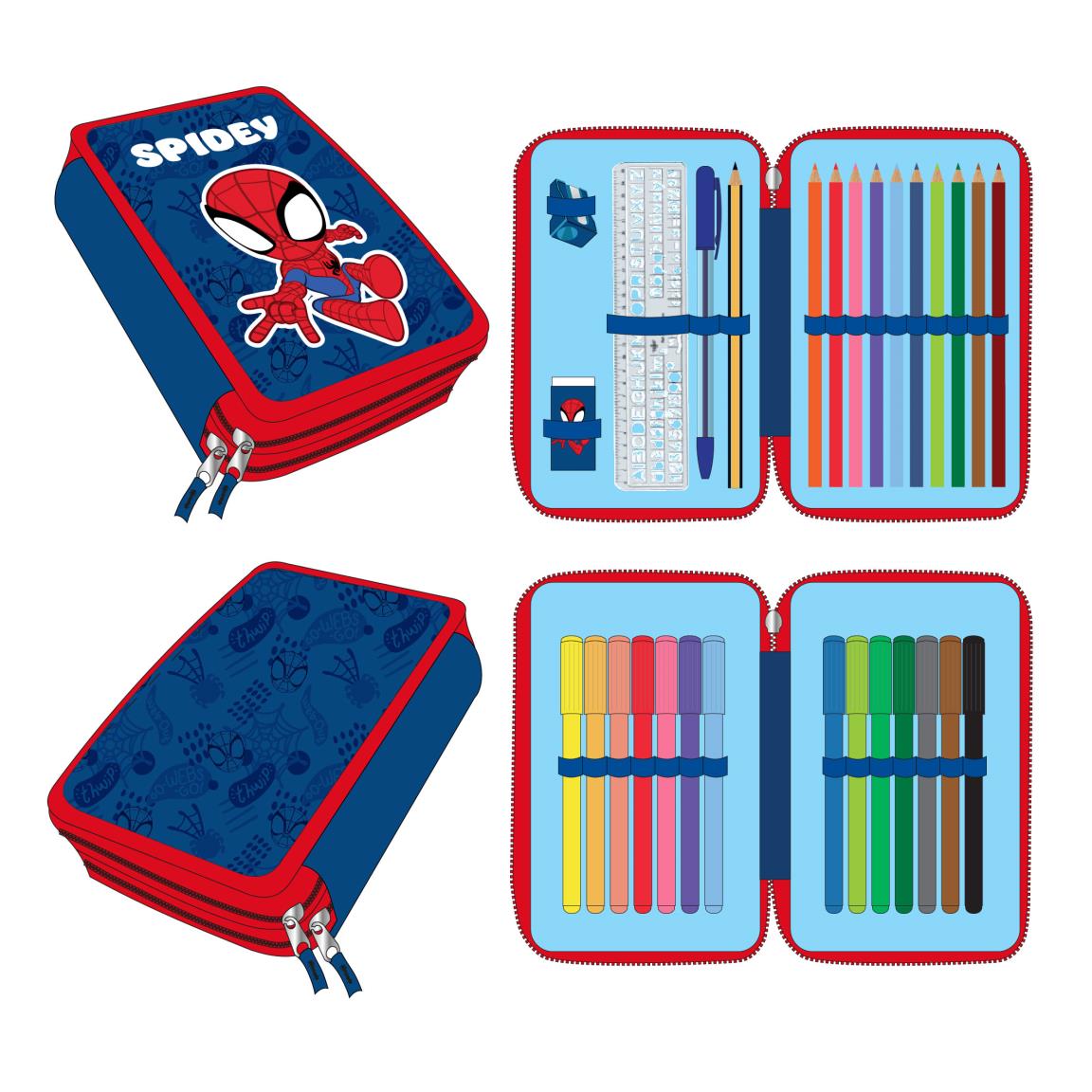 PLUMIER CON ACCESORIOS SPIDEY - Imagen 1